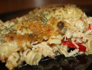 Crab Alfredo Casserole