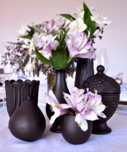 Stylish Painted Vases Centerpieces