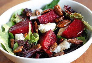 Baby Greens & Beets Salad