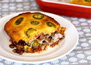 Chili Cornbread Pot Pie