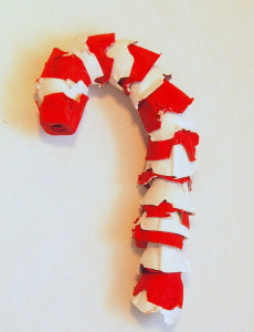 Egg Carton Candy Cane