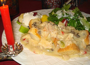 Christmas Eve Chicken a La King