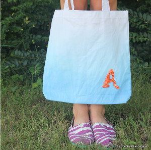 Button Monogram Tote