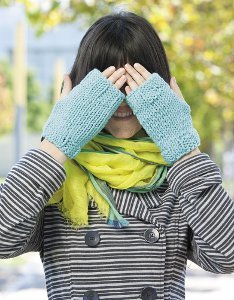 Tiffany Blue Fingerless Mitts Tiffany Blue Fingerless Mitts