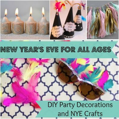 New Year's Eve for All Ages: 14 DIY Party Decorations and New Years Crafts