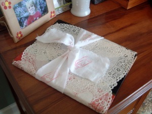 Valentine's Day Doily Book Decoration