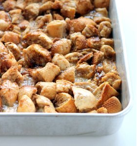 Upside-Down Orange Caramel Pecan French Toast Casserole