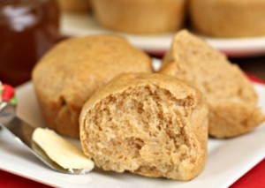 No-Knead Honey Wheat Rolls