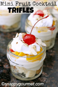 Mini $1 Fruit Cocktail Trifles
