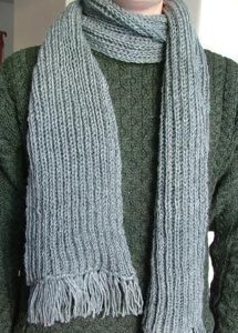 Easy Fisherman's Rib Scarf