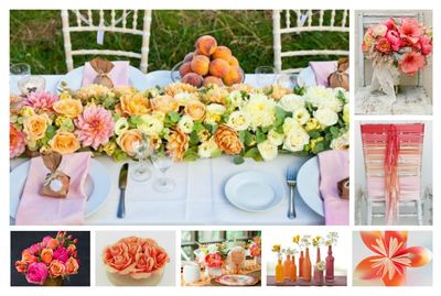 Wedding Color Schemes: Pink, Coral, and Orange
