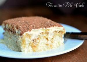Tasty Tiramisu Poke Cake