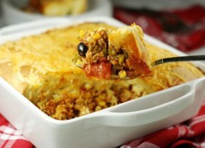 Cornbread Tamale Pie Casserole