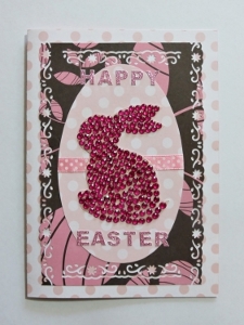 Jeweled Easter Bunny Card