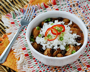 3 Bean Salsa Chicken 'n' Rice