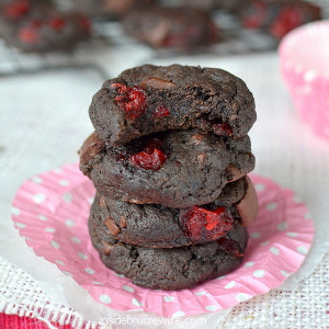 Cherry Chocolate Chunk Cake Mix Cookies