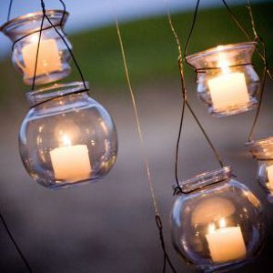 Evening Glow Hanging Votives