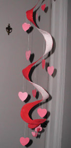 Hanging Hearts Paper Plate Mobile