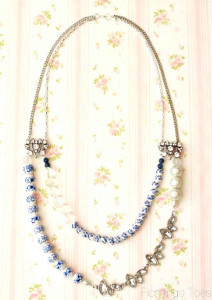 Blue Willow Statement Necklace