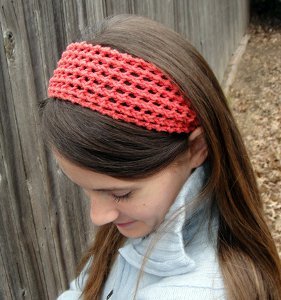 Coral Lace Headband