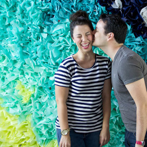 Ombre DIY Photo Booth Backdrop