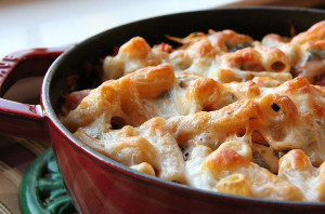 Chicken Spinach Provolone Pasta