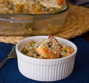 Cajun Shrimp and Quinoa Casserole
