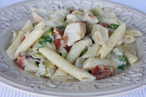 Baked Chicken Bacon Alfredo