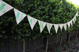 Lucky In Love Bunting
