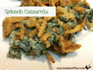 Homestyle Spinach Casserole