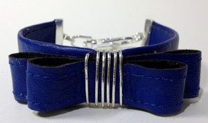 Leather Bow Cuff Bracelet