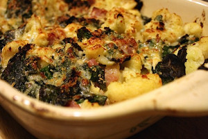 Cauliflower and Chard Gratin