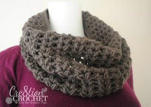 Puff Stitch Crochet Cowl