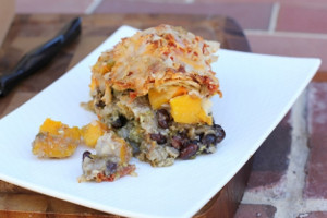 Butternut Squash Black Bean Enchilada Bake
