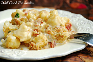 Three Cheese Cauliflower Casserole