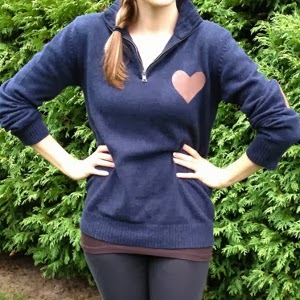 Heart Sweater Upcycled Crafts