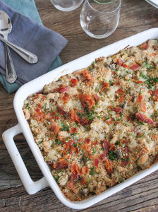 Cheesy Rice Casserole with Bacon