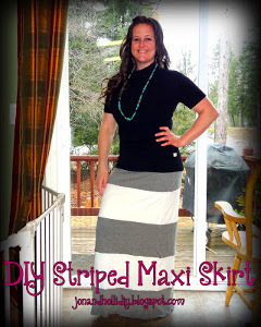Striped DIY Maxi Skirt