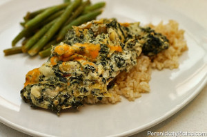 Spinach and Artichoke Dip Chicken Casserole