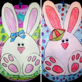 Bunny Egg-spress Coloring Page