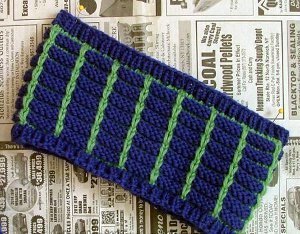 Electric Blue Knit Headband Pattern