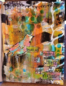 Hold a Standard of Grace Art Journaling Page