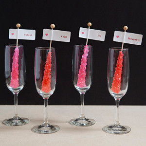 Rock Star DIY Drink Stirrer Escort Card