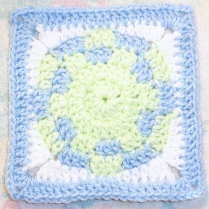 Small Sunburst Granny Square