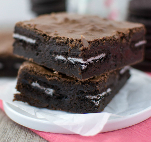 Fudgy Oreo Brownies