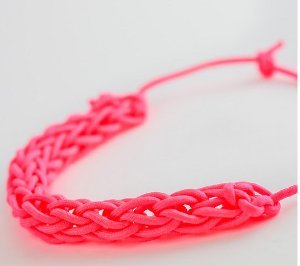 DIY Stylish Finger Knit Necklace