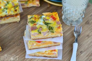 Ham and Cheese Crescent Breakfast Bars