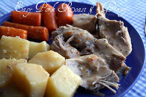 Slow Cooker Pork Roast and Gravy