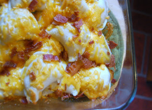 Baked Pierogi and Bacon Casserole