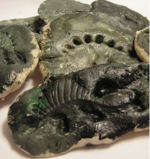 pretend dinosaur fossils